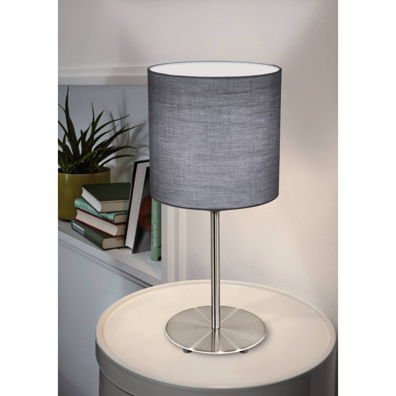 Lampe de table Pasteri 1 taupe E27 60 W EGLO