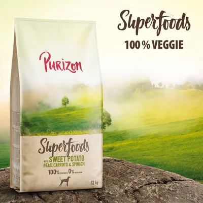 Purizon Superfoods Veggie with Sweet Potato, Peas, Carrots & Spinach