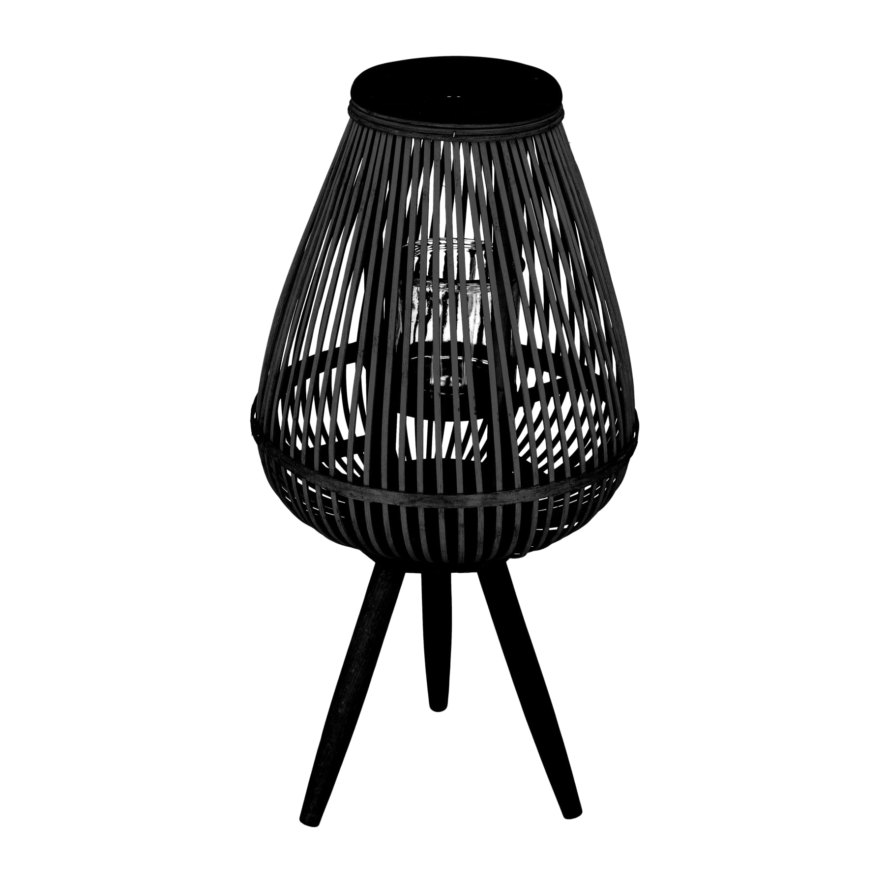 Lampion MASAYA czarny 15x11x61 cm