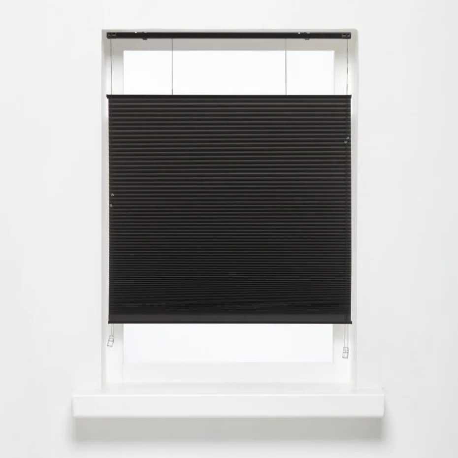 Kwantum Plisségordijnen | Plisségordijn Dae Zwart 80×175 Cm 080X175CM