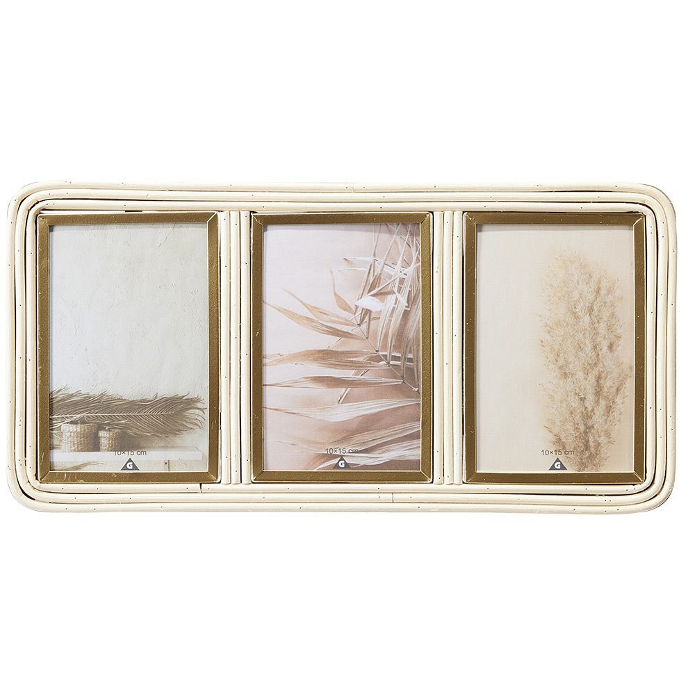 Pêle mêle rotin 3 vues 17.5x37.5cm