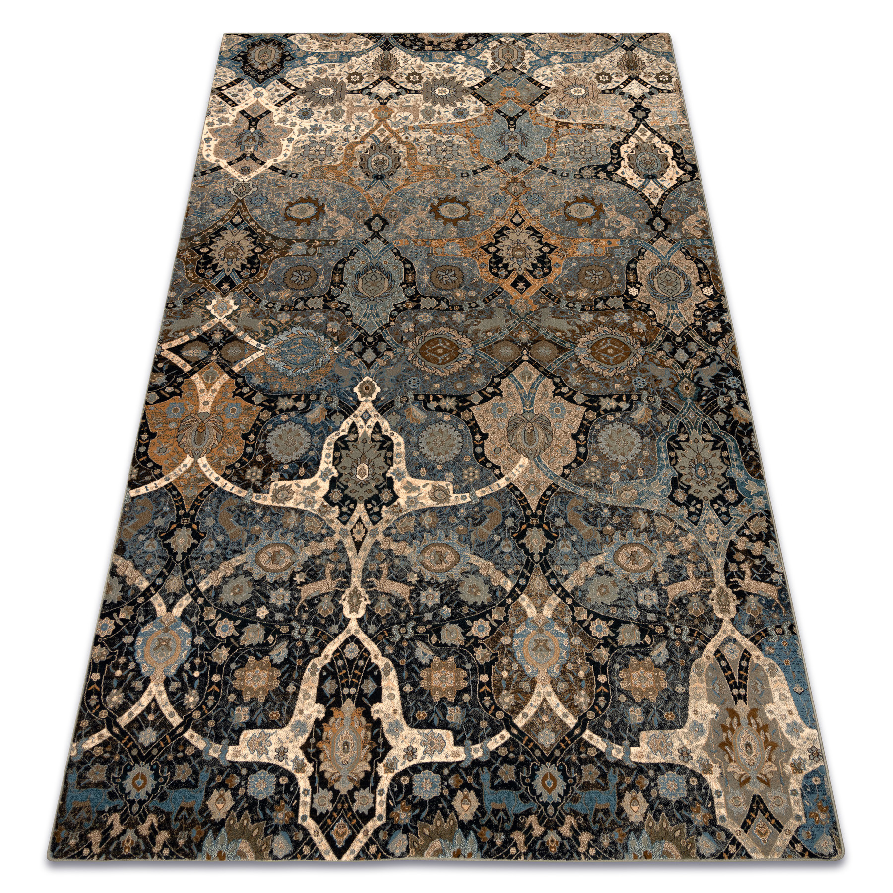 Dywan wełniany SUPERIOR KIRMAN orientalny koniak beż 170x235 cm