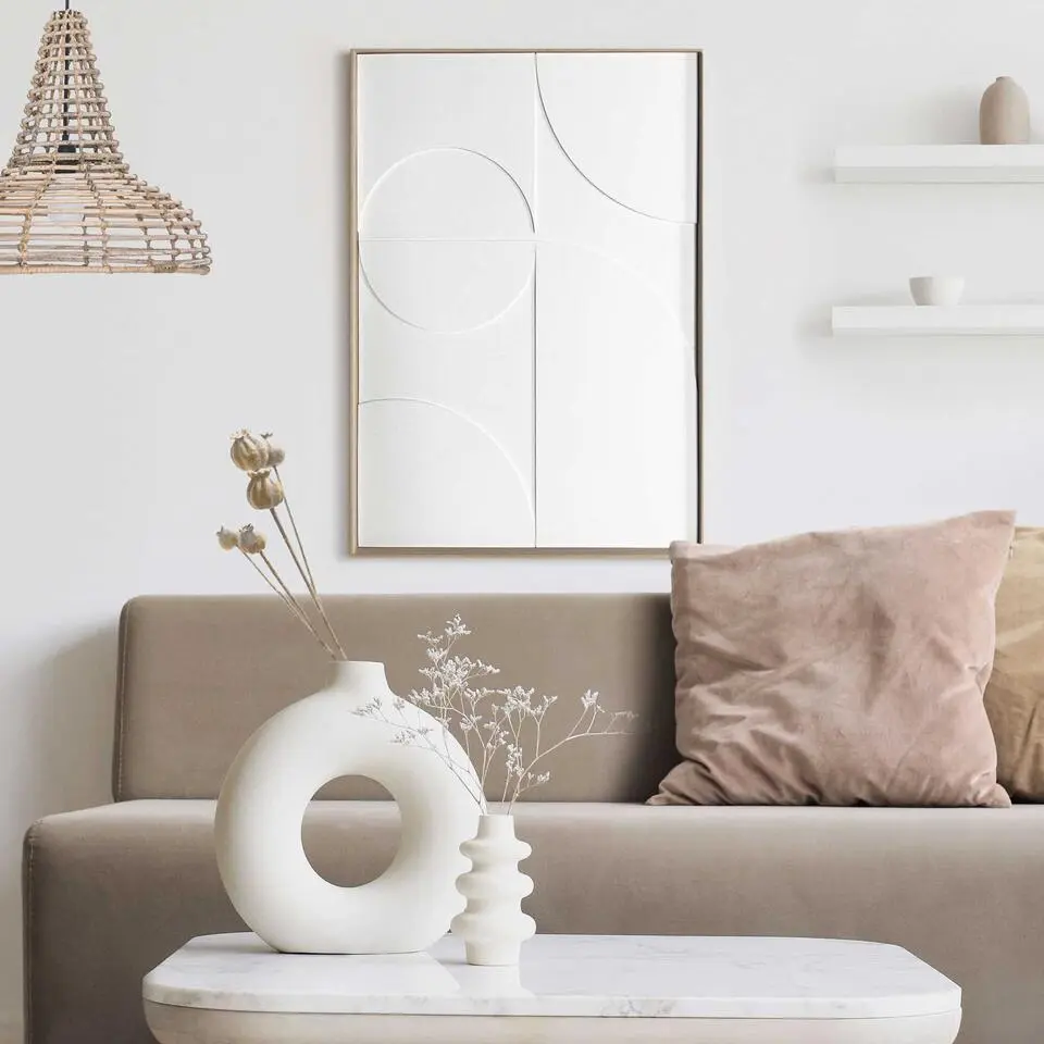 3D Art Playing - 70 x 50 - Wit