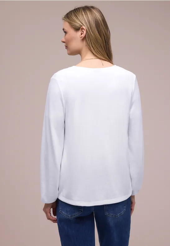 Langarm Jacke in offener Passform