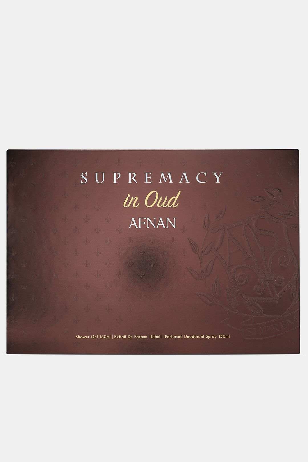 Afnan Supremacy In Oud Gift Set Containing 100Ml Edp Spray   150Ml Shower Gel   150Ml Deodorant