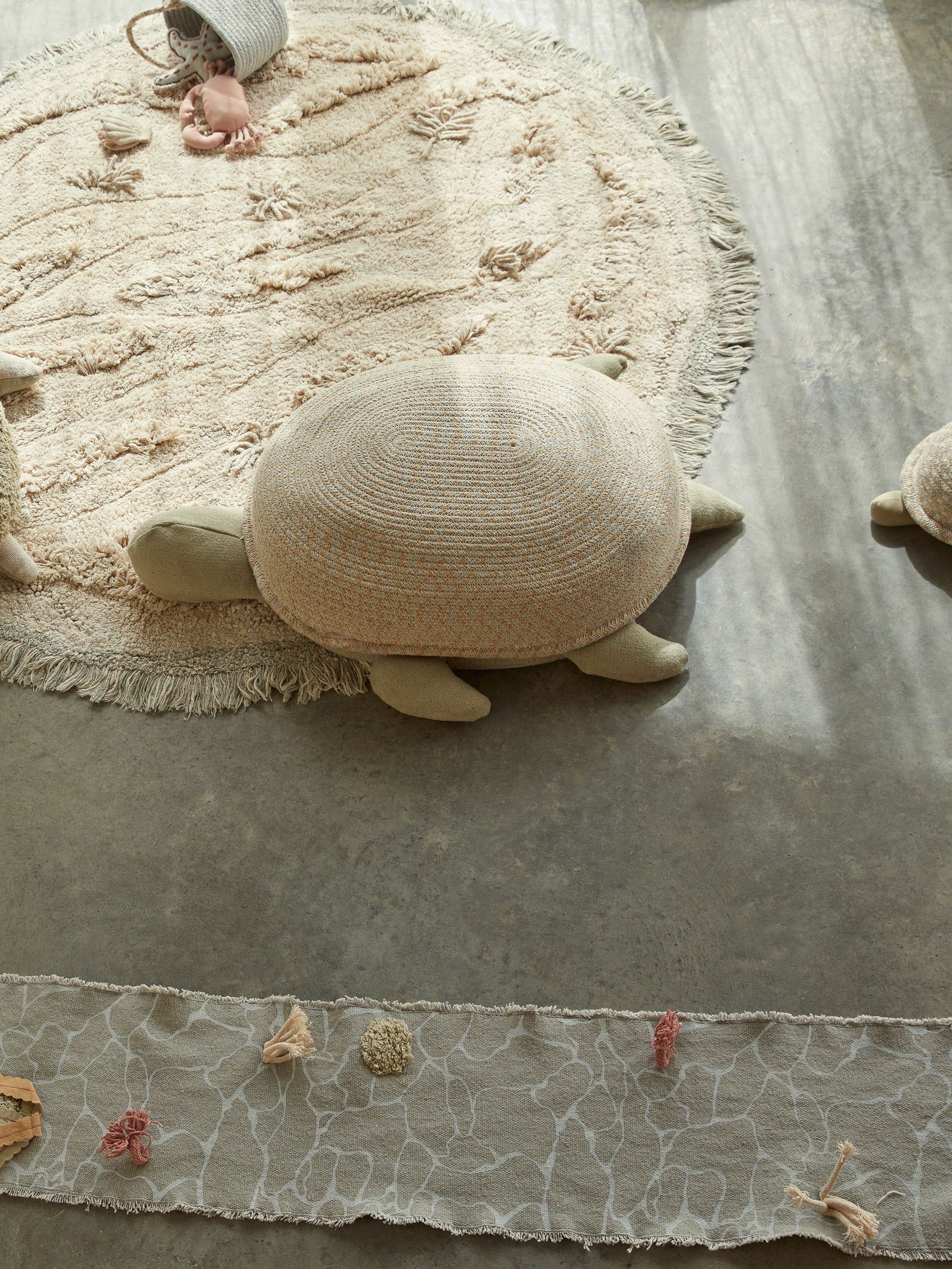 Handgefertigter Kinder-Aufbewahrungskorb Mama Turtle