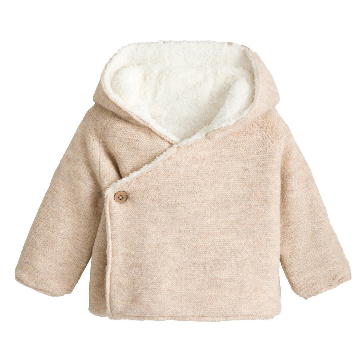 Gilet col V en fine maille boutonné