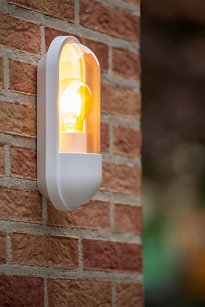 Applique murale CAPSULE en synthétique avec 1xE27 - Blanc - Lucide