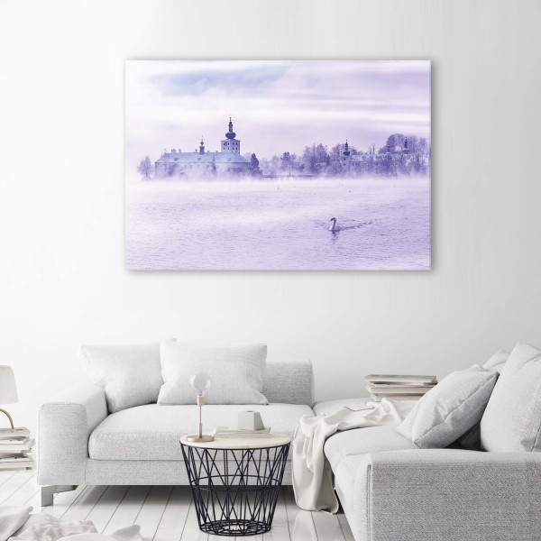 Feeby Obraz na płótnie Jezioro we mgle krajobraz 60x40
