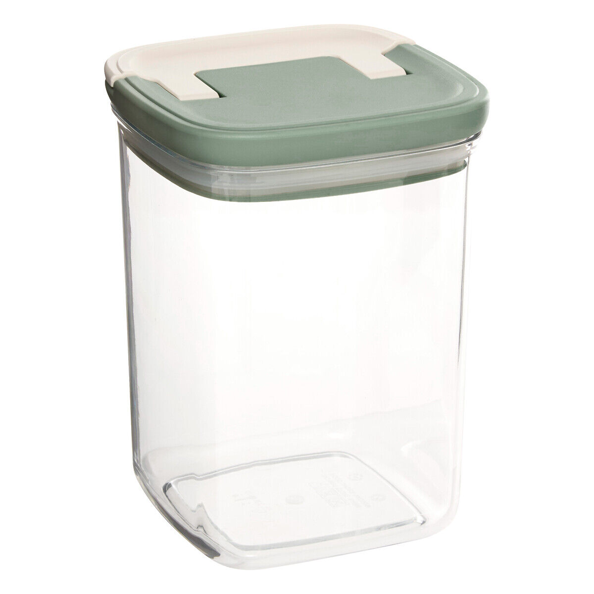 Frasco quadrado LOCK verde 1,1l