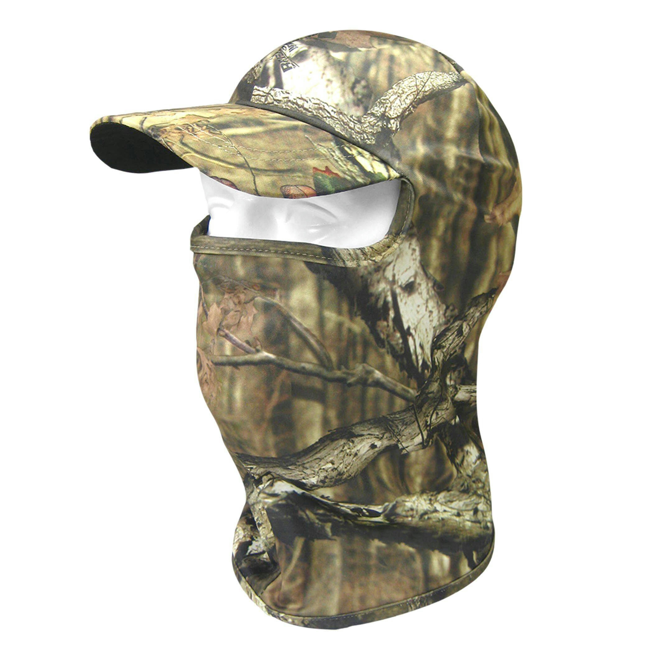 Hot Shot Lightweight Balaclava Hat for Hunting with Visor and Facemask, One Size, Camo