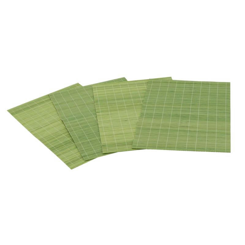 - Sets de table en bambou (lot de 4) vert