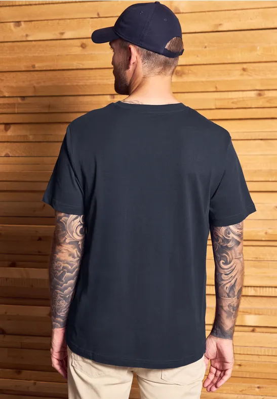 Basic T-Shirt aus reiner Baumwolle