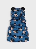 Pikowana kamizelka puffer z kapturem Mickey Mouse