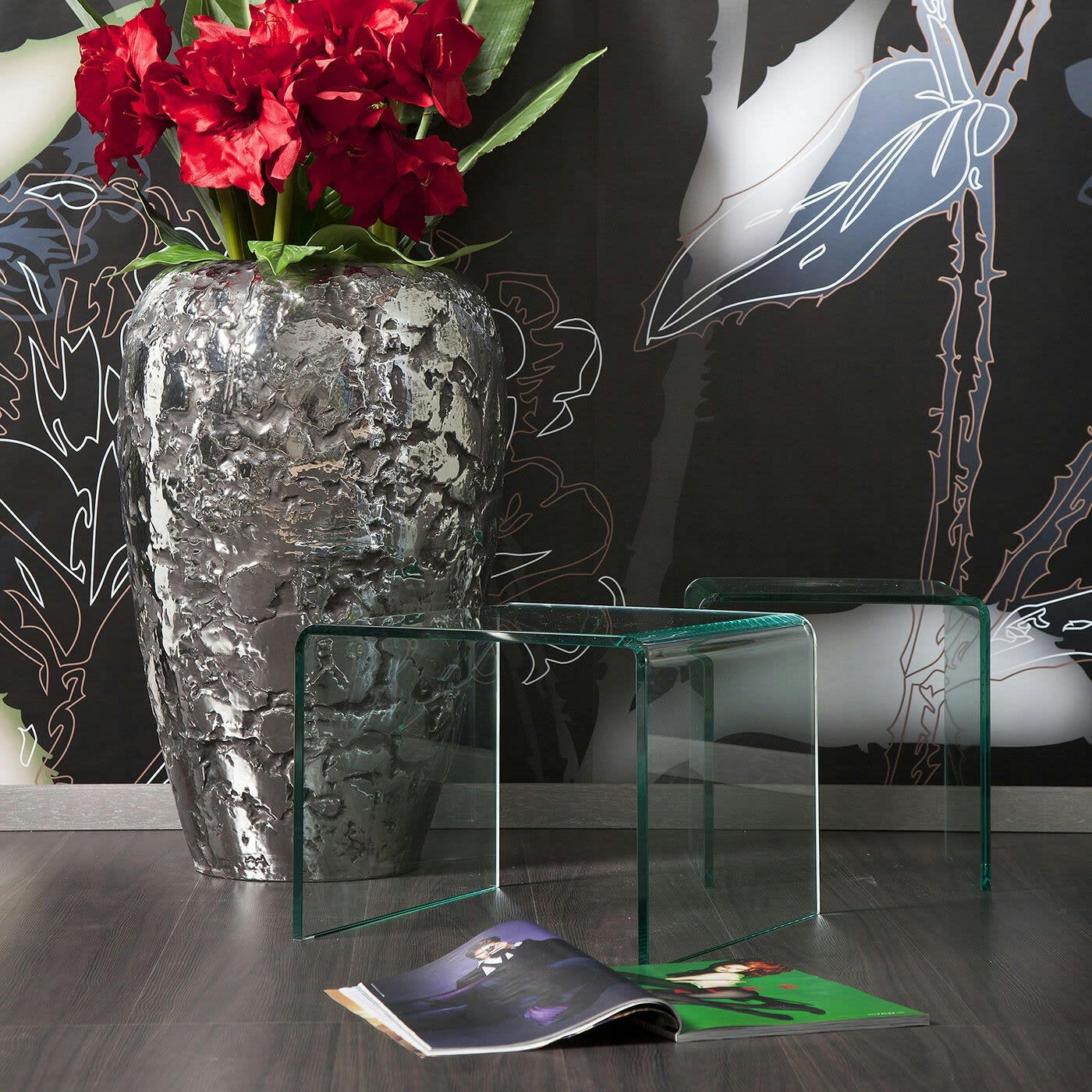 VISIBLE CLEAR - Tables d'appoint Visible Clear gigognes set de 3 Kare Design