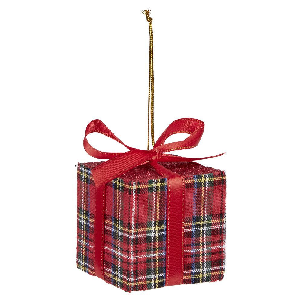 Cadeau de No&euml;l tartan à suspendre
