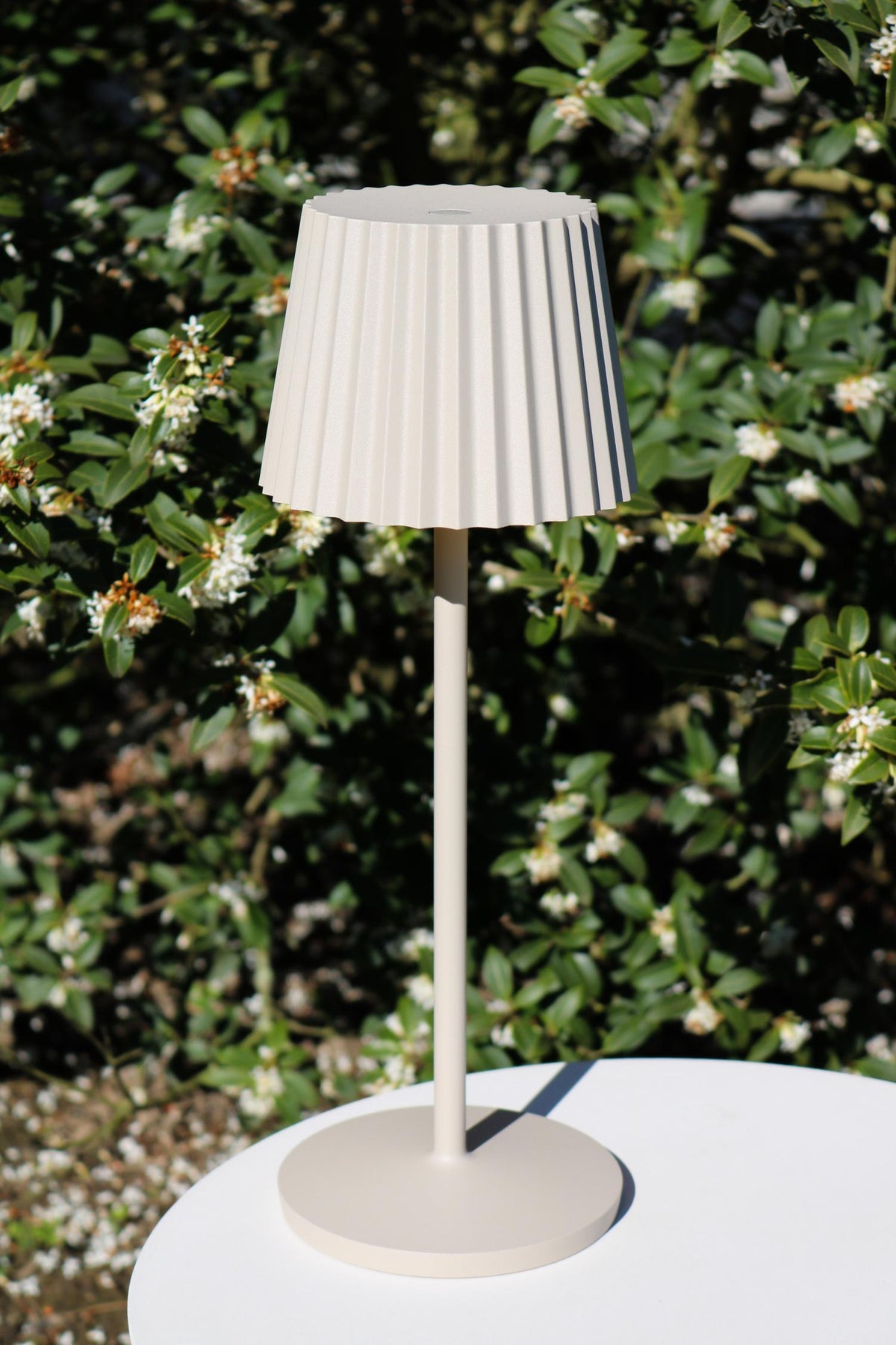 Lucide tafellamp JUSTINE - Geïntegreerde LED - Beige