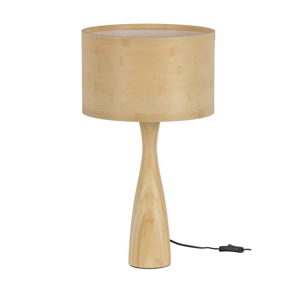 LUNAR - Lampe à poser en bois naturel