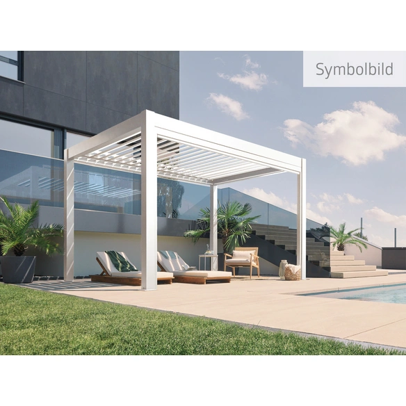 Pergola »Gr. 6x3,5«, BxHxT: 608 x 264 x 367,5 cm, weiß