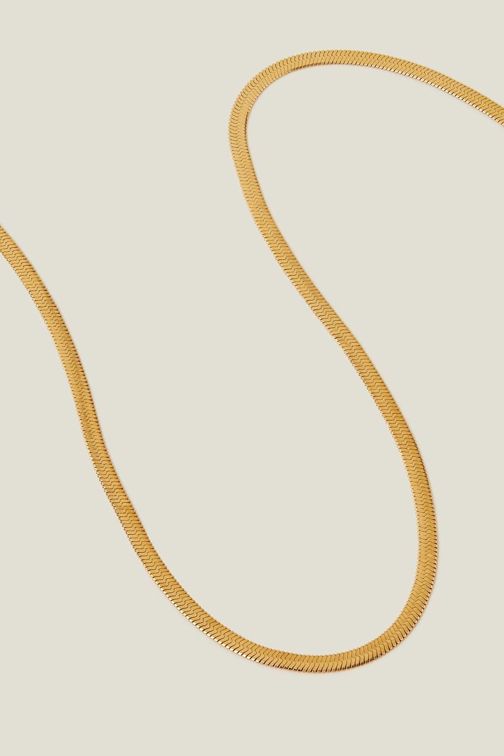 Accessorize Stainless Steel Omega Chain Necklace