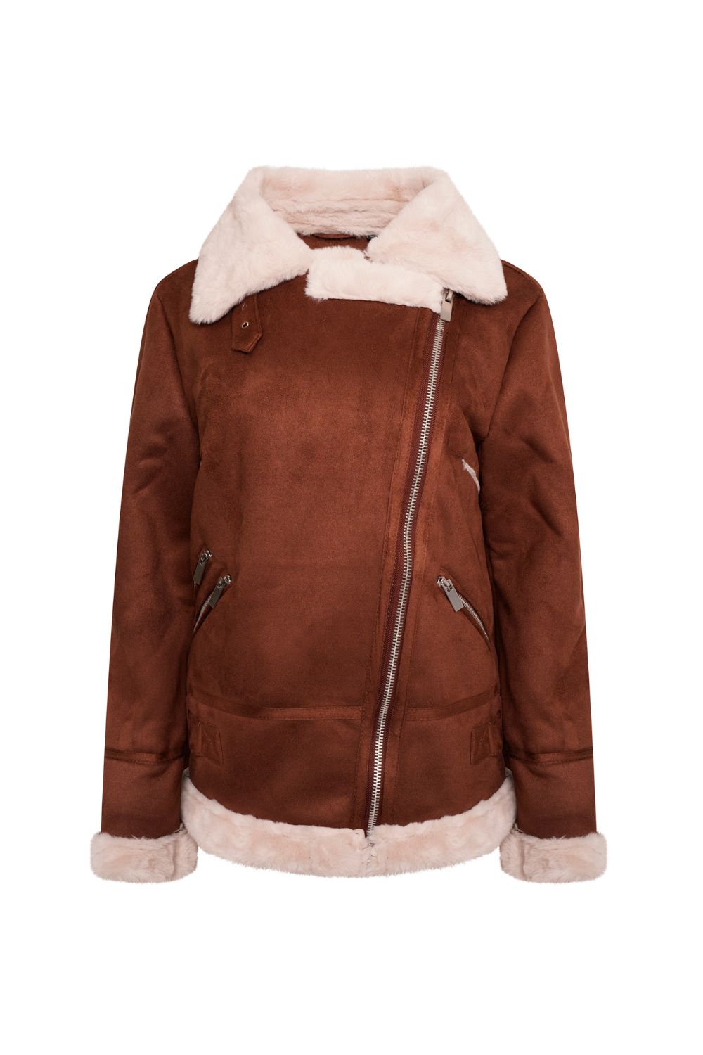 Barneys Originals Faux Fur Aviator Coat