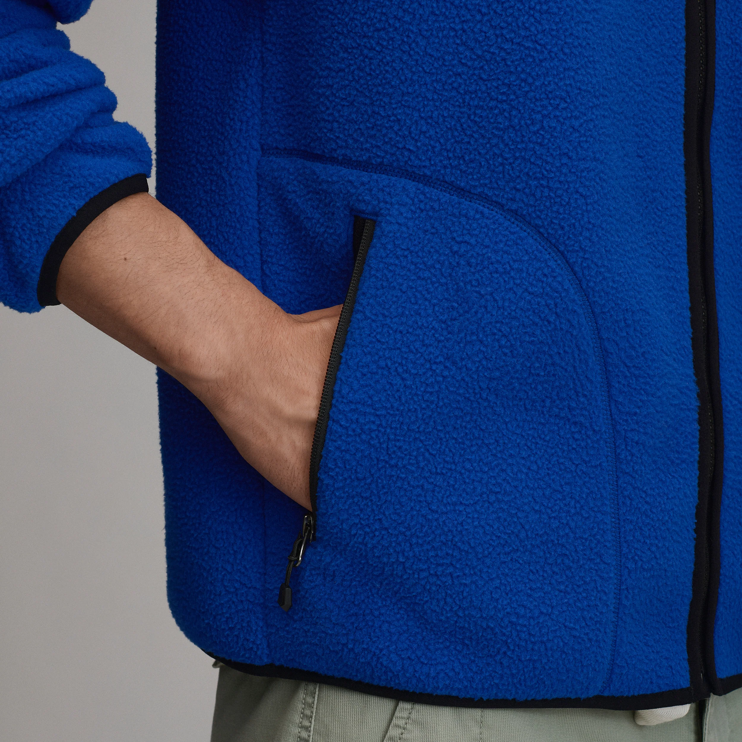 Men's Journey Full-Zip Solid Fleece Pullover