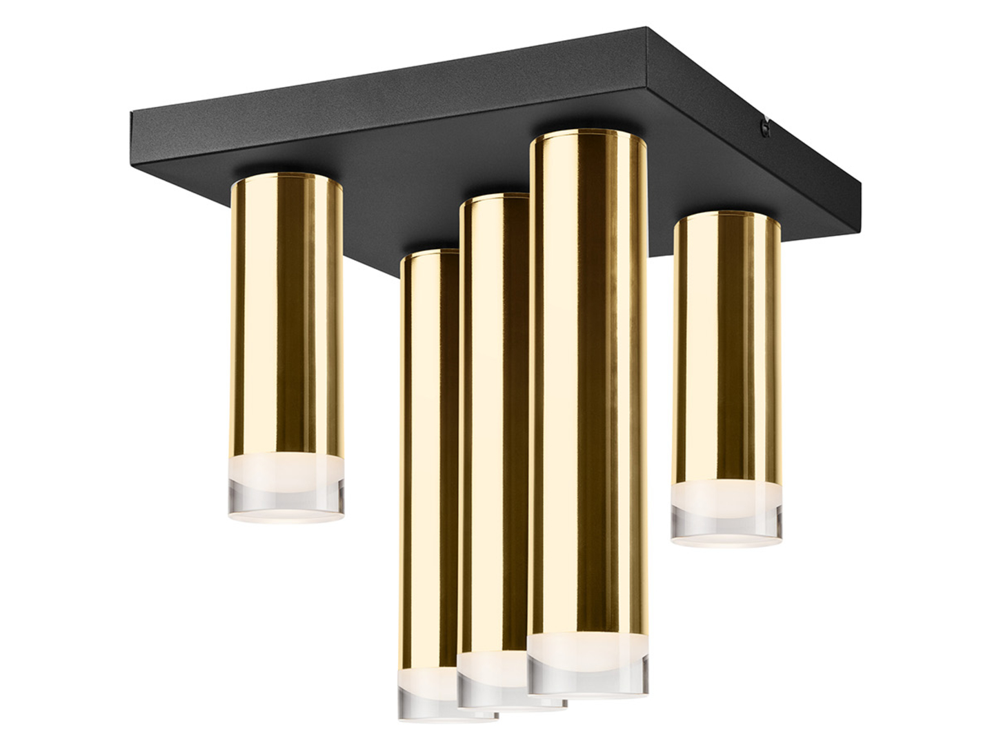 Lampa sufitowa Diego 4-punktowa aluminiowa złota