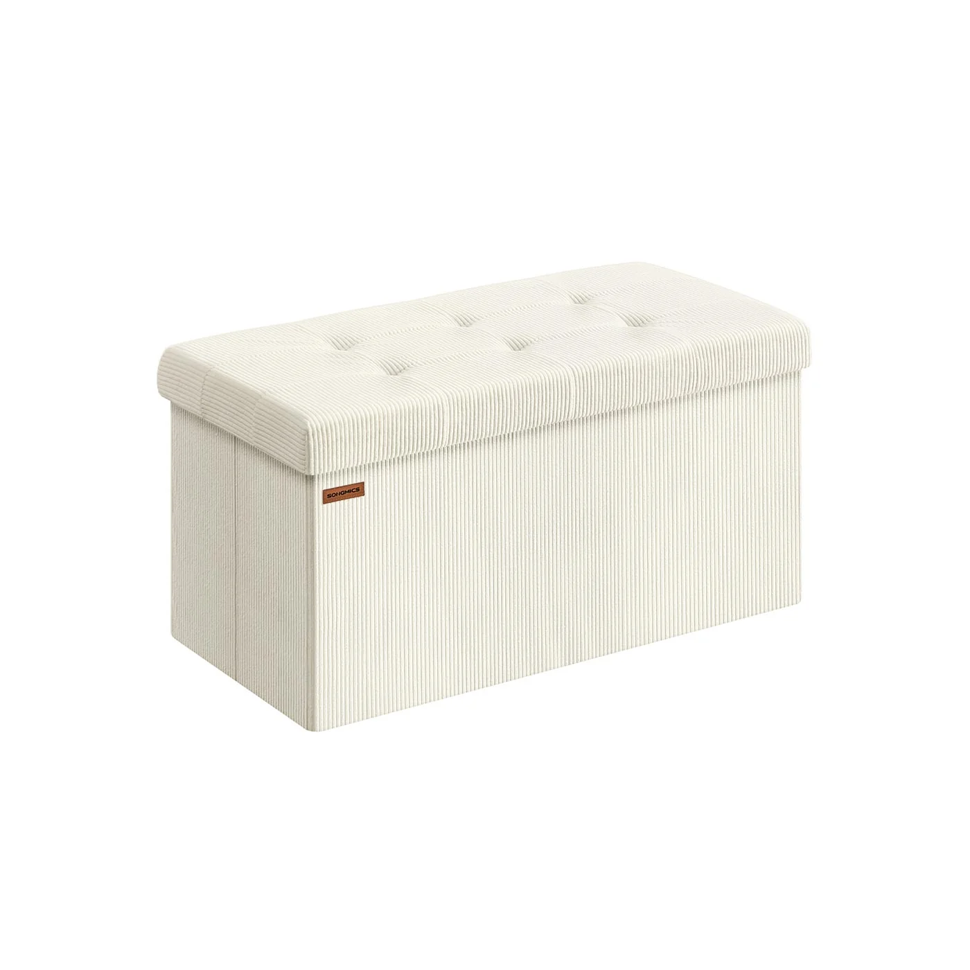 Banc de rangement pliable avec coffre