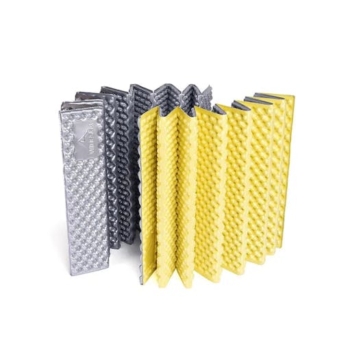 NNEOBA Waterproof Foldable Camping Mat with Aluminum Film Portable Foam Yellow