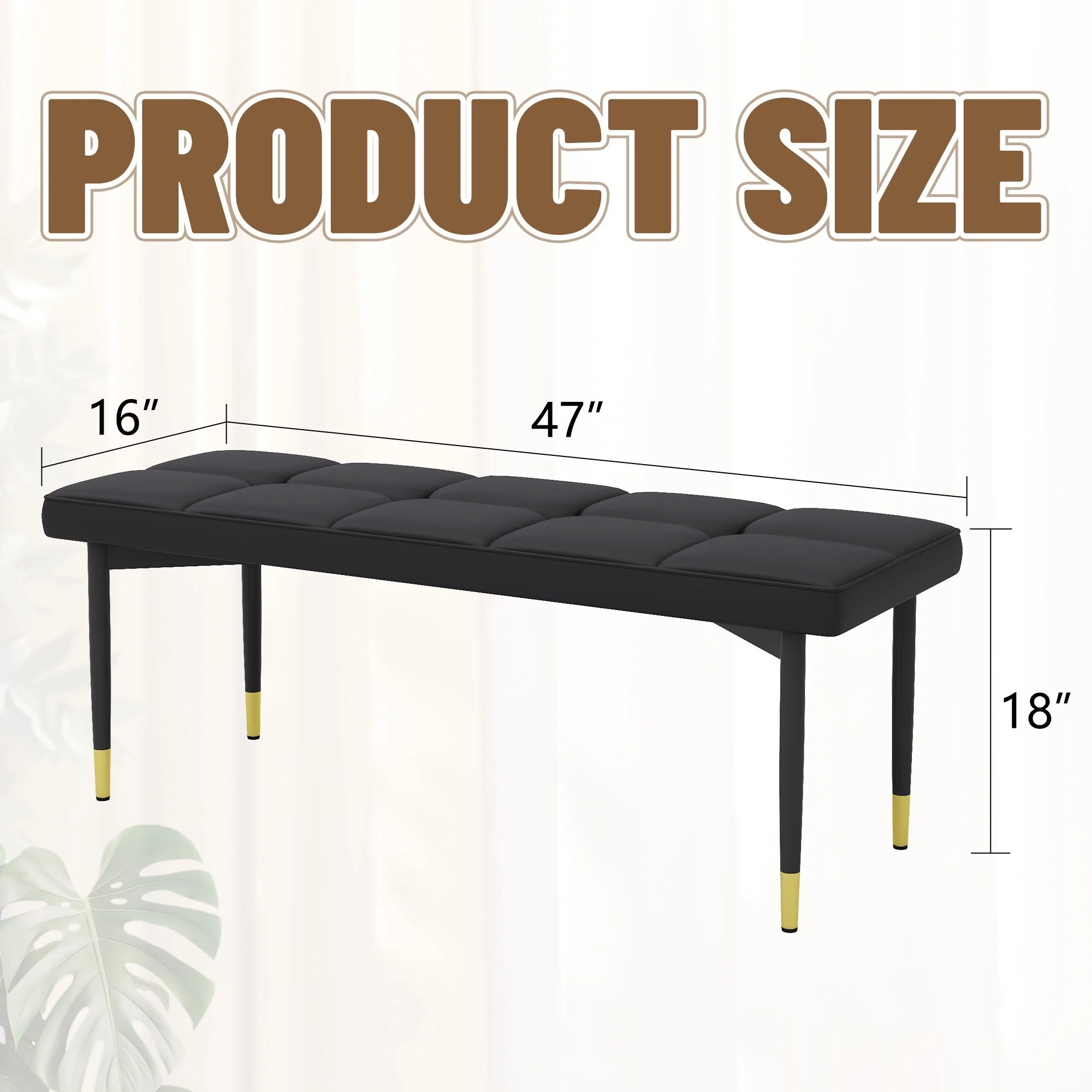 Multifunctional Black Shoe Bench