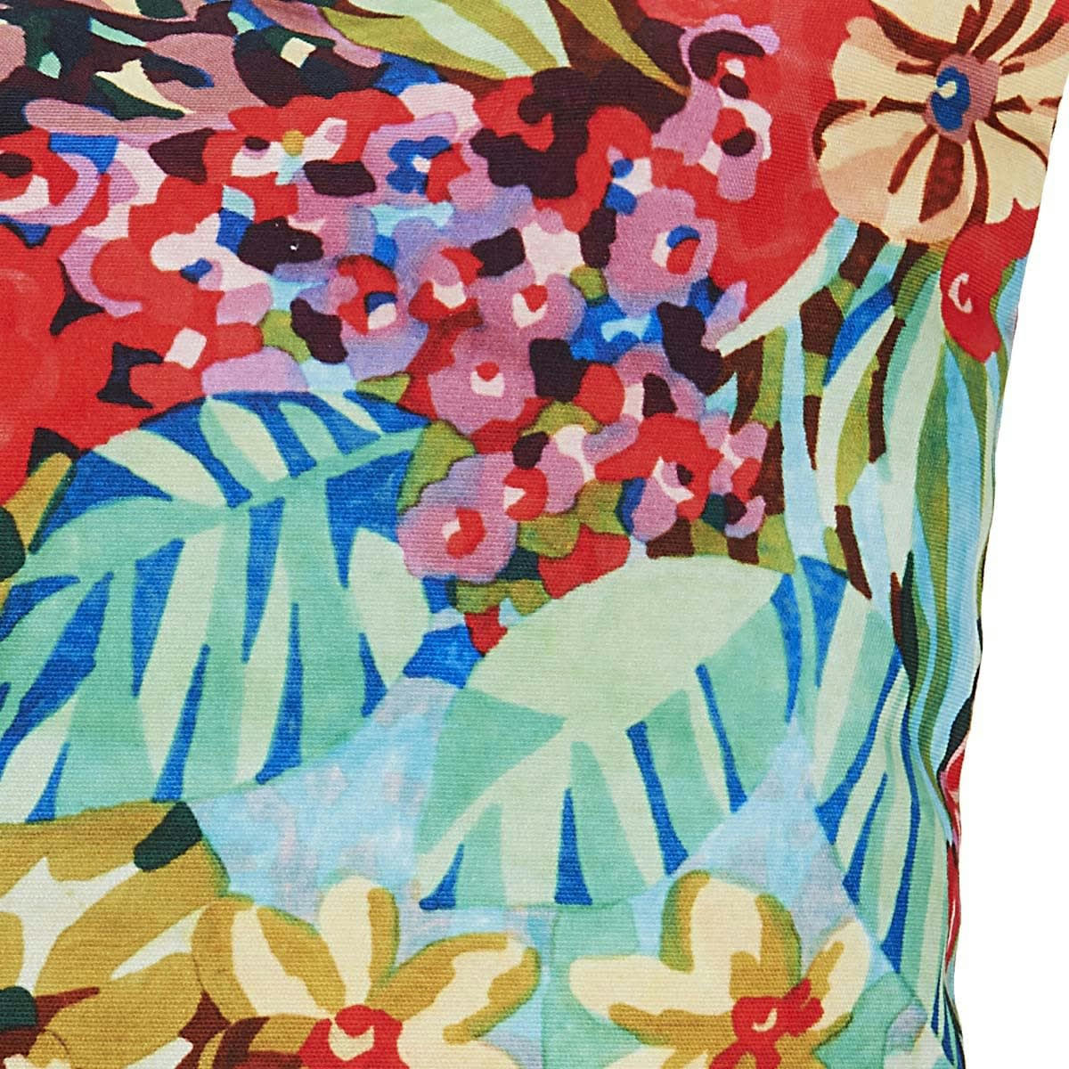 TANA - Housse de coussin extérieur design fleuri 60x60