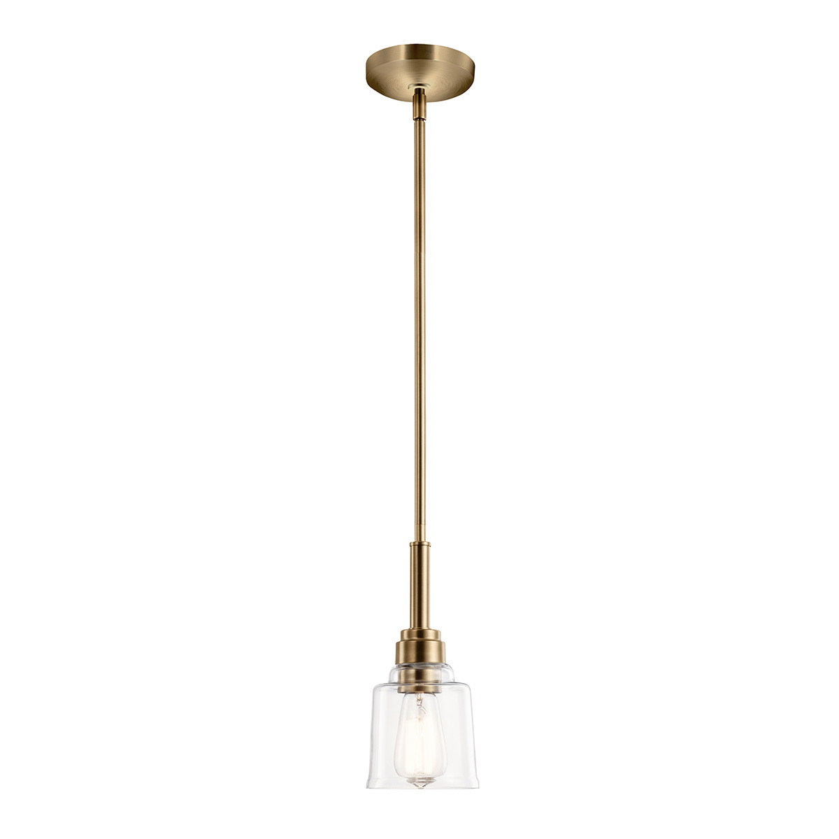 Lampa wisząca postarzany mosiądz Aivian 1xE27x60W Kichler