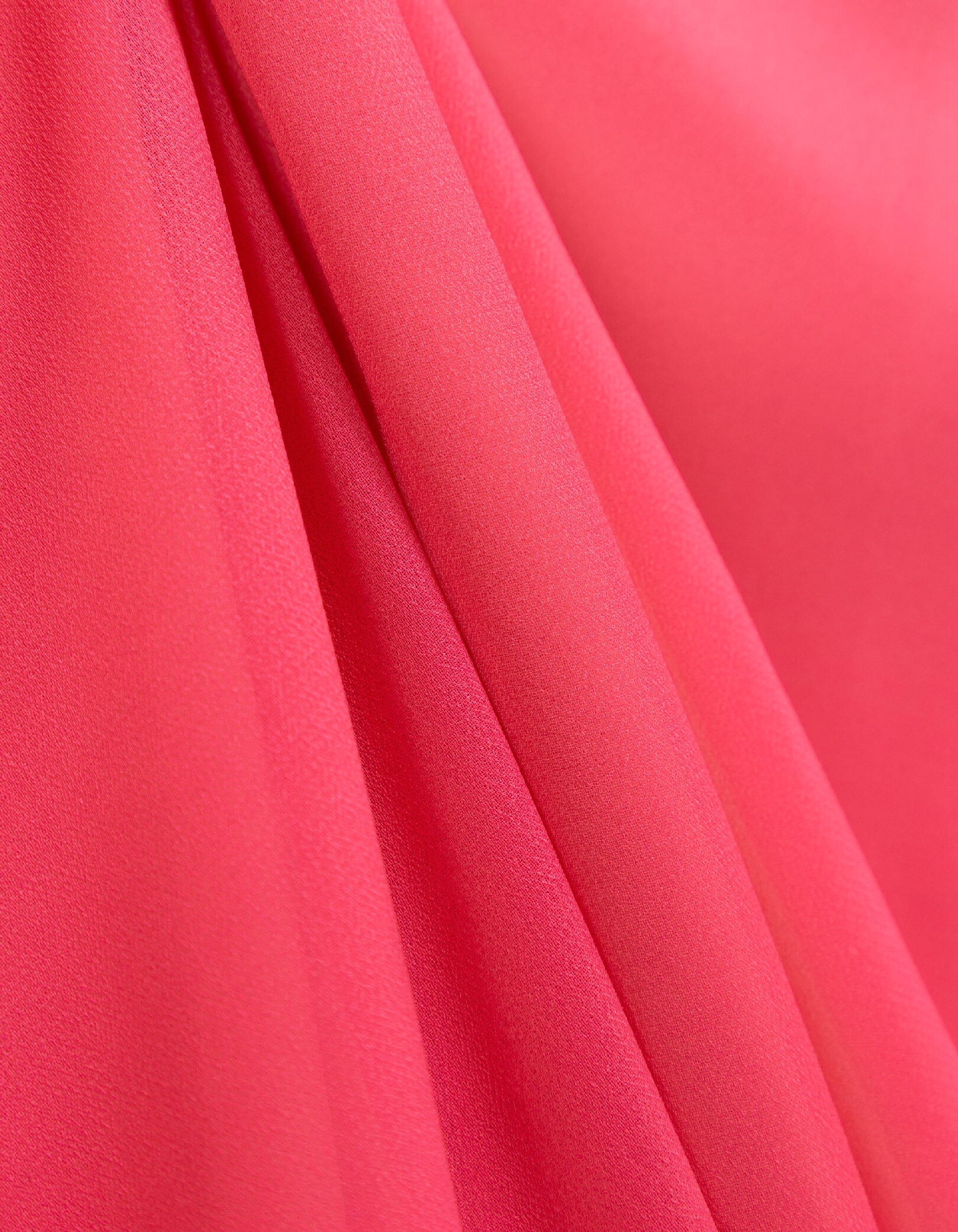 Robe longue fines bretelles rose effet deep dye Femme