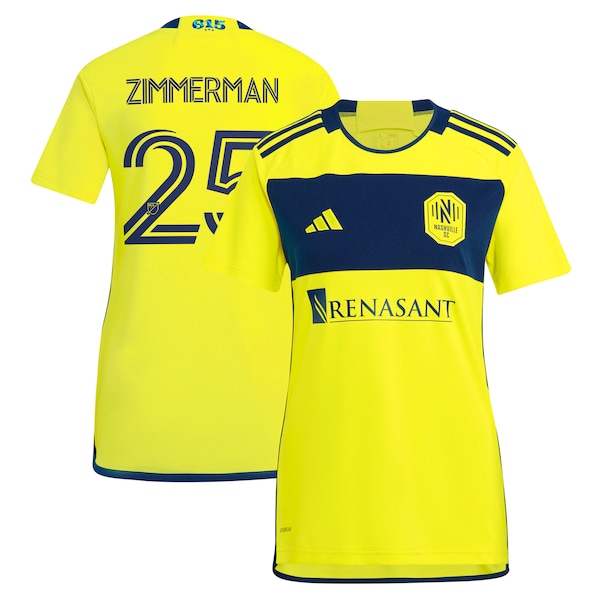 Walker Zimmerman Nashville SC adidas Women's 2024 The 615 Kit Replica Player Jersey - Yellow