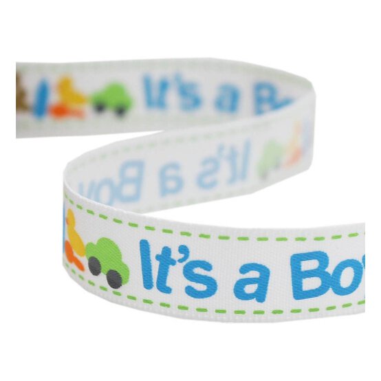 It's a Boy Satin Ribbon 12mm x 3.5m