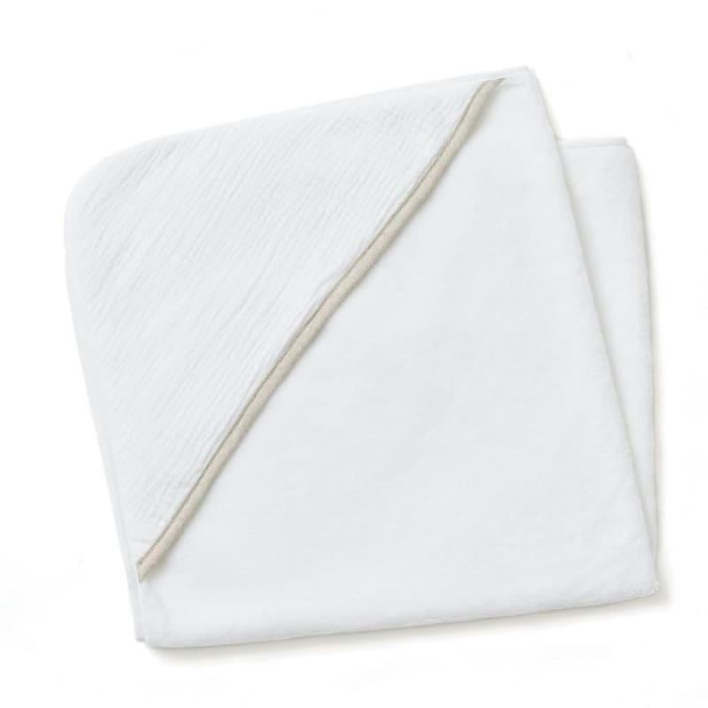 - Cape de bain bébé blanc