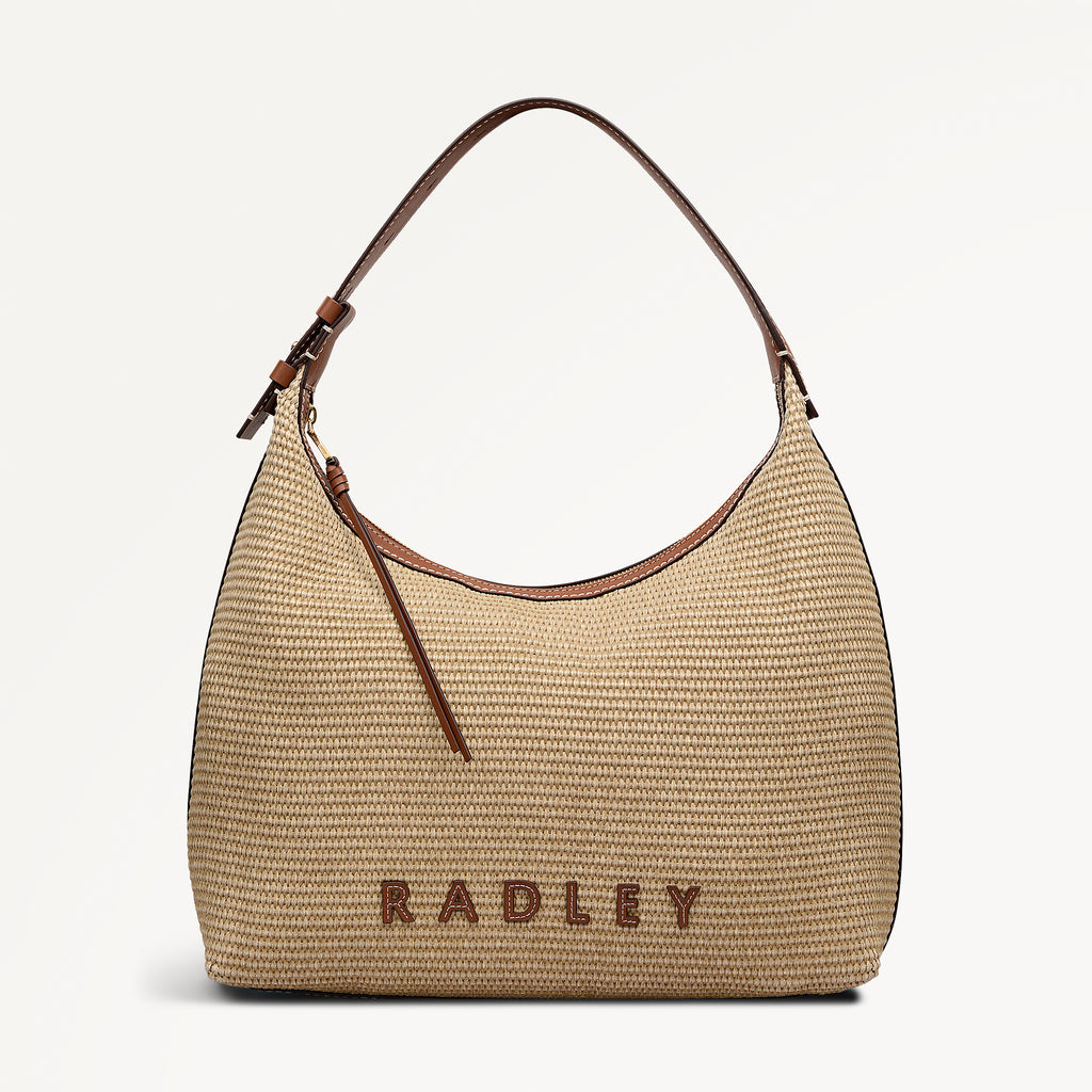 Spencer Mews - Raffia - Large Ziptop Shoulder