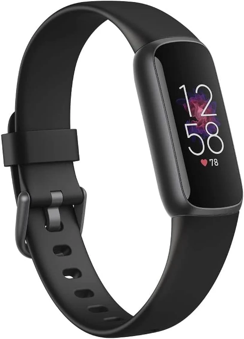 Fitness and Wellness-Tracker with Stress Management, Sleep-Tracking and 24/7 Heart Rate, One Size S L Bands Included, Lunar White/Soft Gold Stainless Steel, 1 Count(Black/Graphite/Tracker)