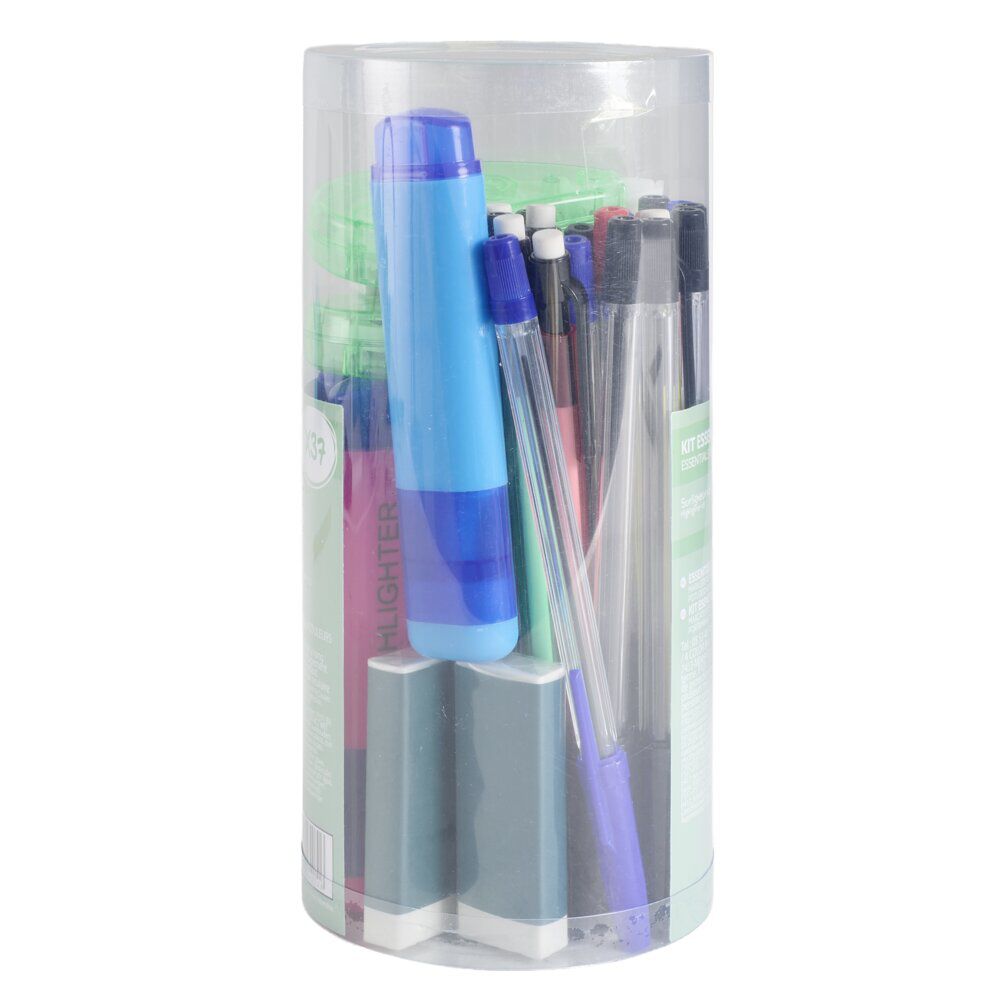 Kit essentiels papeterie 37 pièces