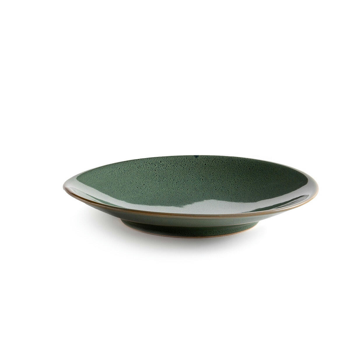 Lot de 4 assiettes plates grès émaillé, Nael