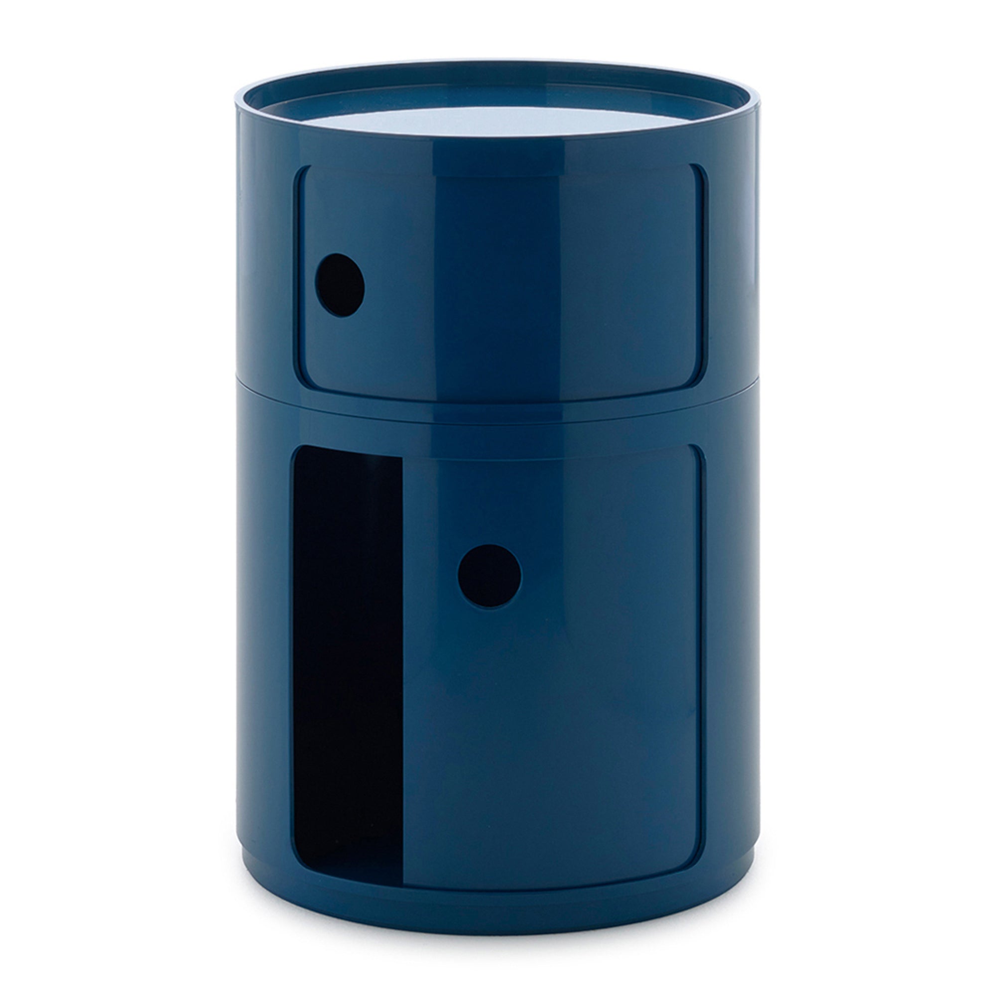 Kartell Componibili Kast Ø 42 cm - 2 Modules - Blauw