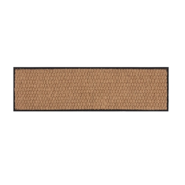 Natural and Recycled Rubber Boot Tray with Tan and Black Coir Insert