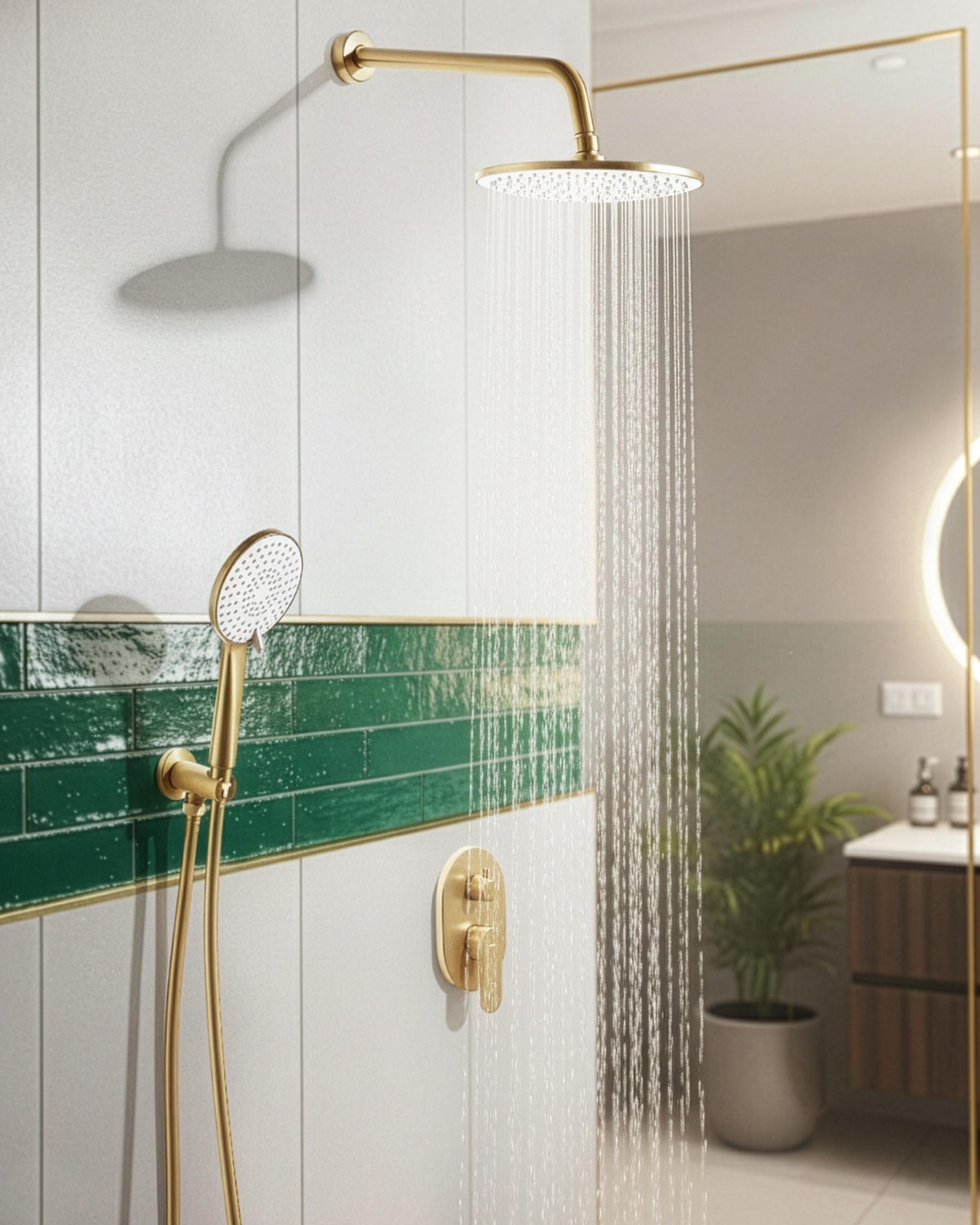 Concealed Shower Set with Rainshower TINGUIRIRICA Gold