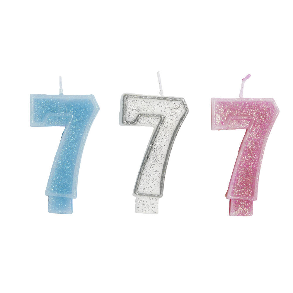 Bougie anniversaire chiffre 7