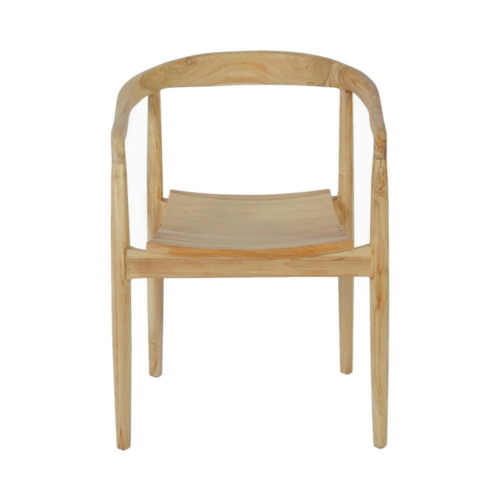 RADEN - Lot de 2 fauteuils de table en teck bois