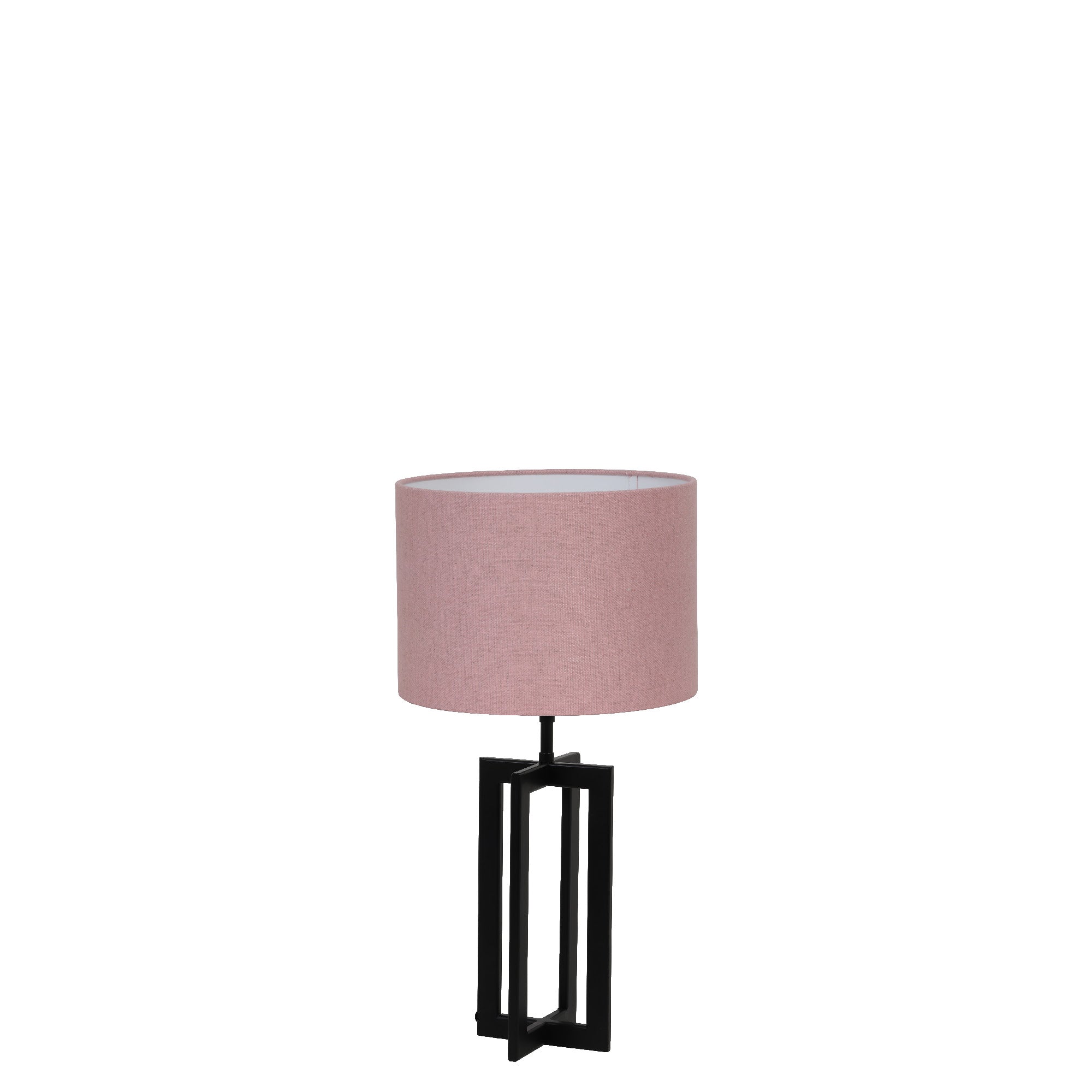 Light & Living tafellamp Mace/Livigno - zwart, roze - 30x30x56cm