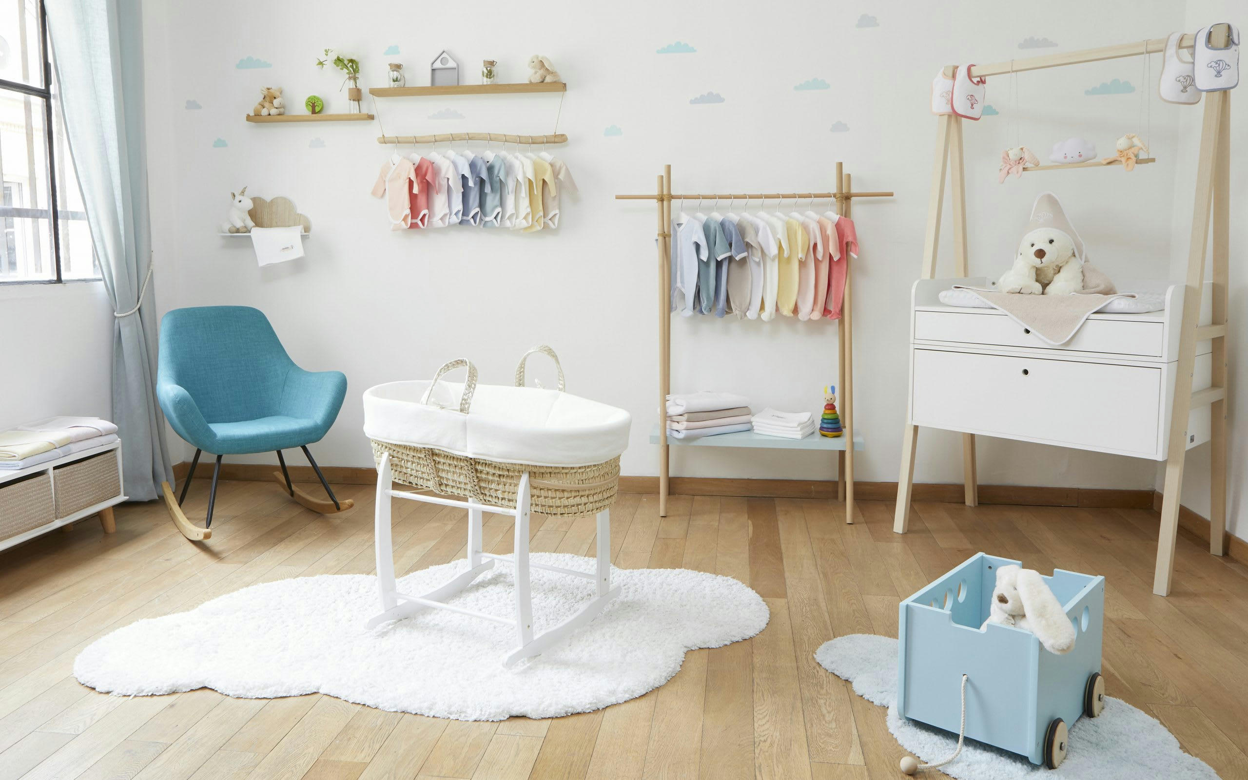 - Lot de 2 Draps Housse & Alèse 2 en 1 pour Couffin