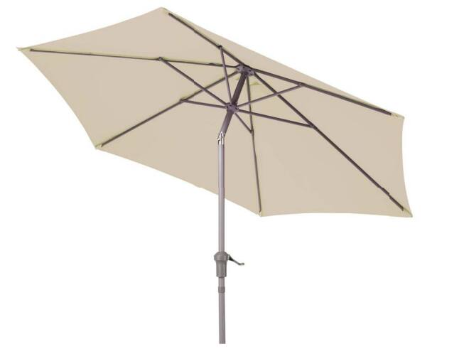CANVAS Outdoor/Patio Auto Tilt Market Umbrella, Beige, 9-ft