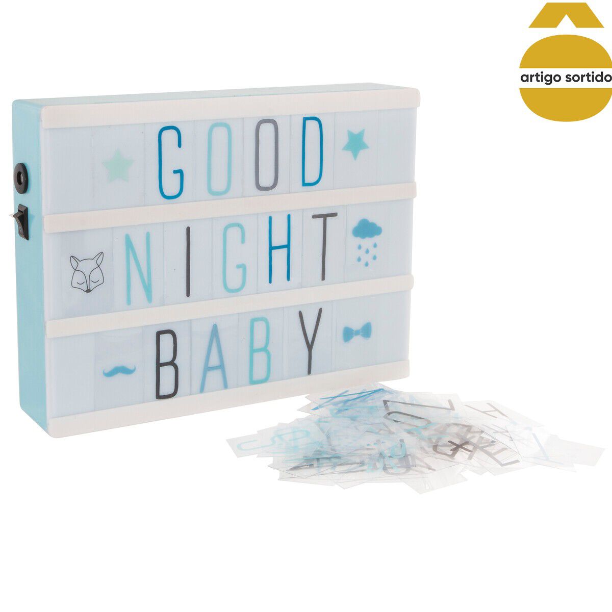 Moldura luminosa com mensagem