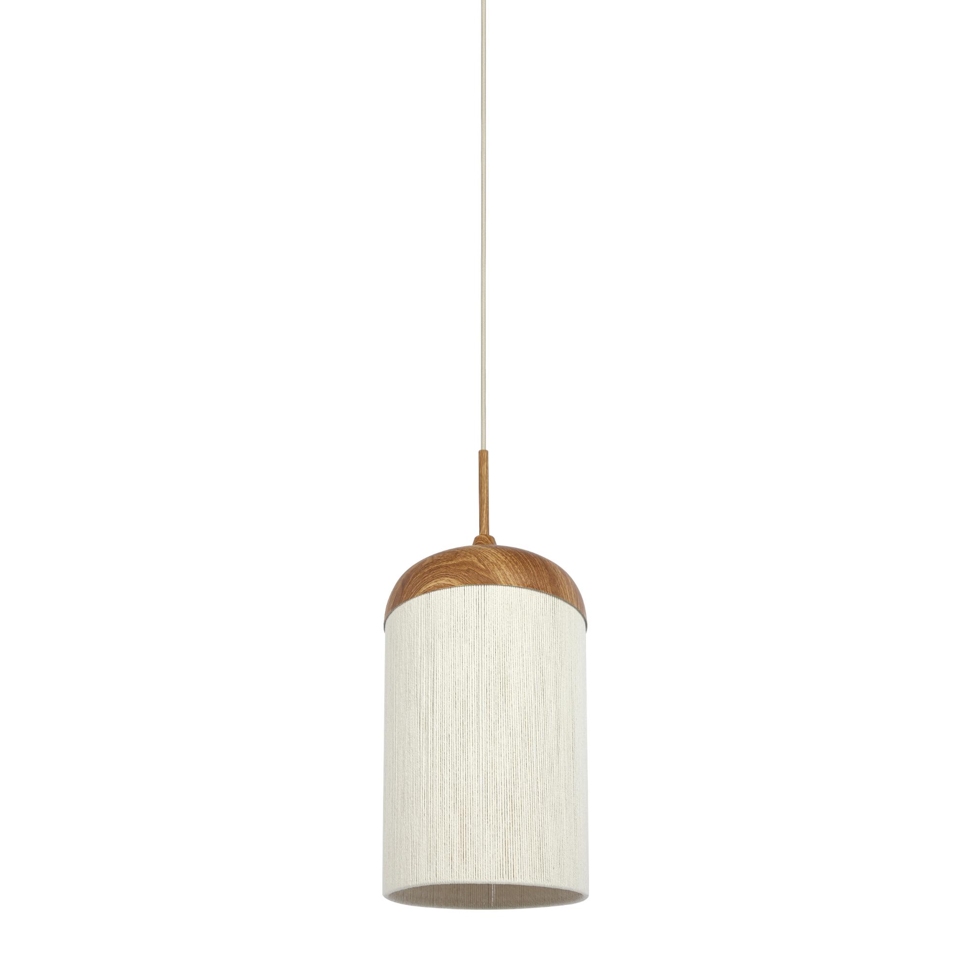 Light & Living Hanglamp Dania - Naturel Crème - Ø27.5x52cm